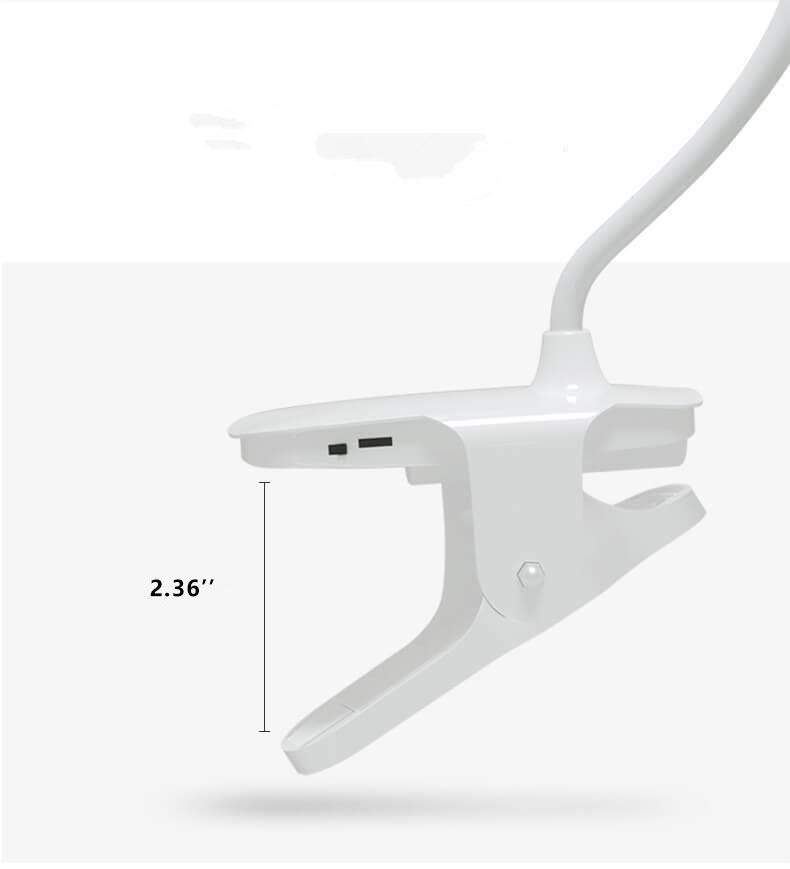 Stornfield | Simple Clip-On Rechargeable LED Desk Lamp Eye Protection Night Light