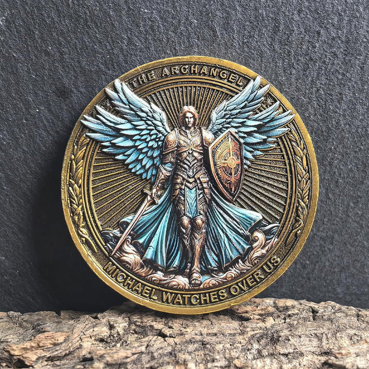 Stornfield | Archangel Michael Watches Over Us Challenge Coin