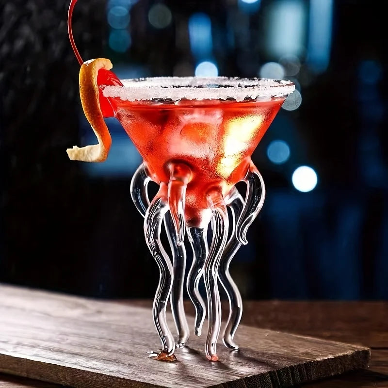 Unique, octopus-inspired cocktail glass by Stornfield