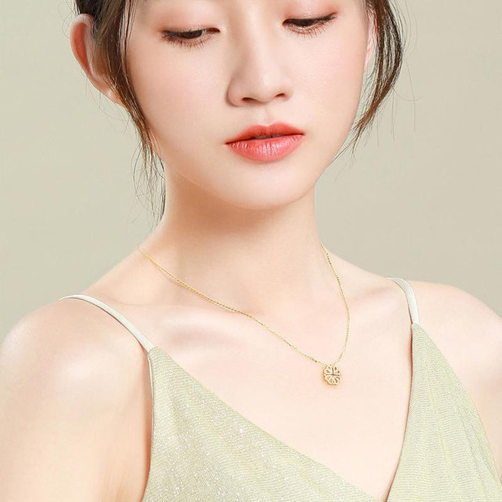 Hollow Four-Leaf Clover Necklace | Stornfield