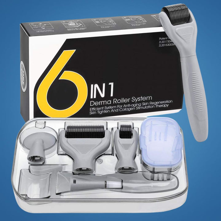 DermaGlow Microneedling Roller Kit - Anti-Aging - Titanium Needles - At-Home Skincare for Women Stornfield