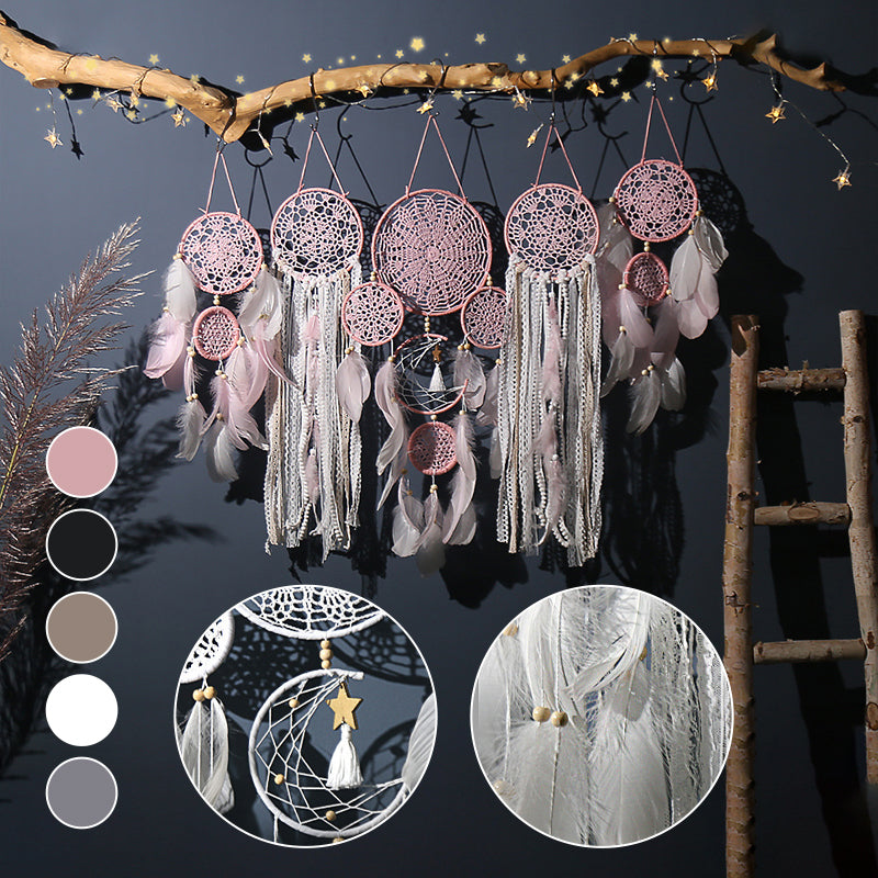 Dreamcatcher moon and stars hang above the bed (5 PCS) Stornfield