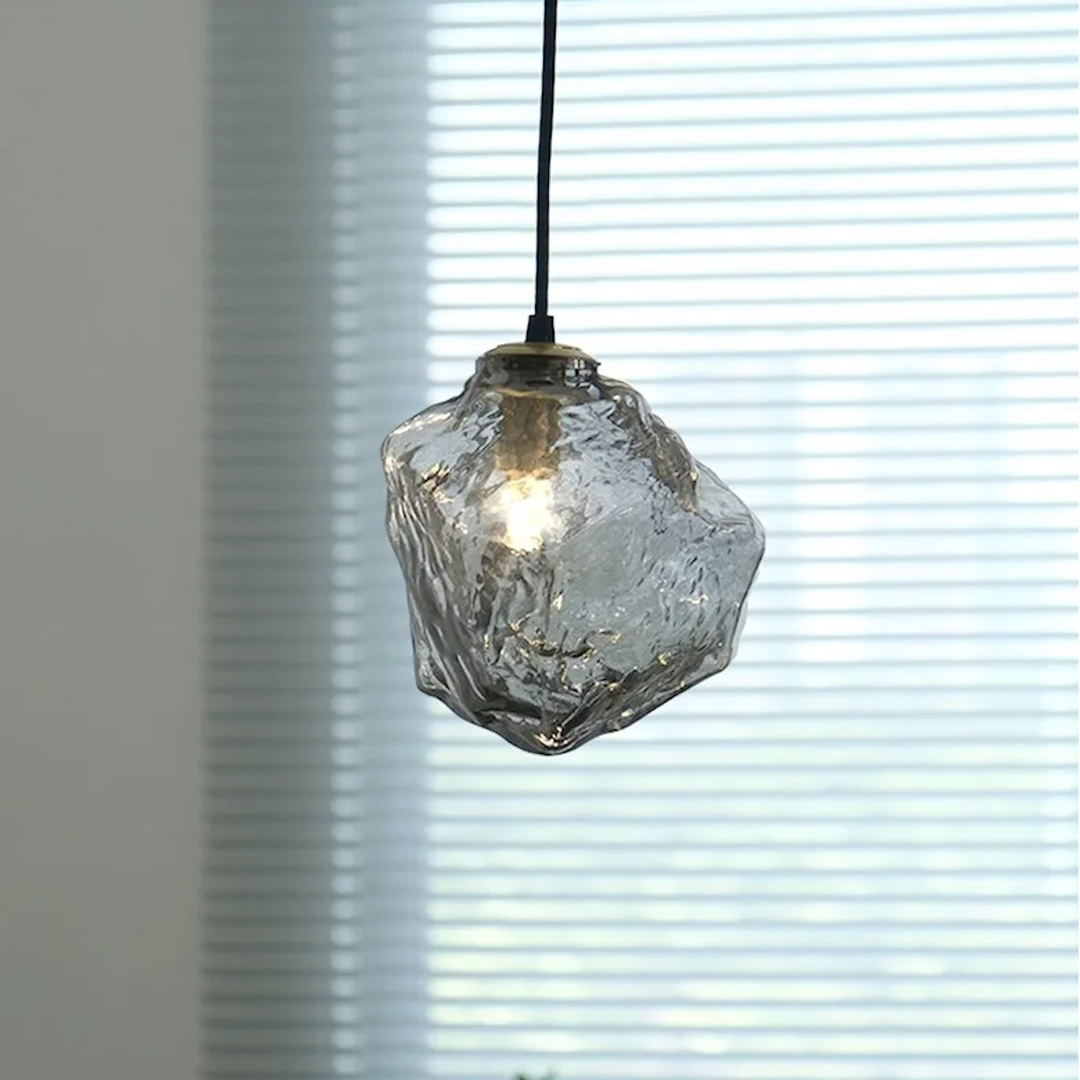 Stornfield | Frostglow Icicle-Inspired Glass Pendant