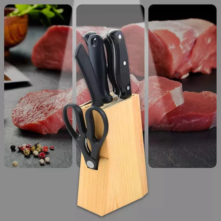 7-Piece Knife Set with Stornfield Wooden Stand