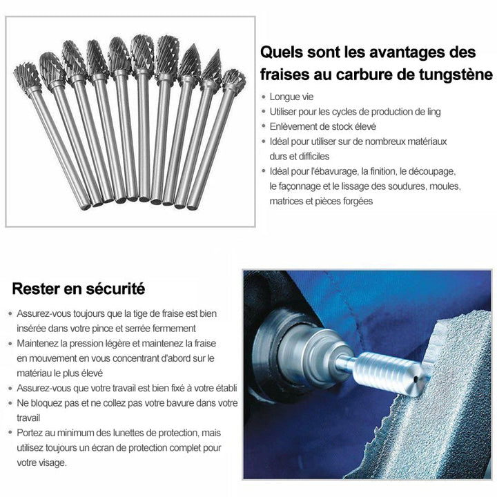Tungsten Carbide Grinding Head (10 PCS) | Stornfield