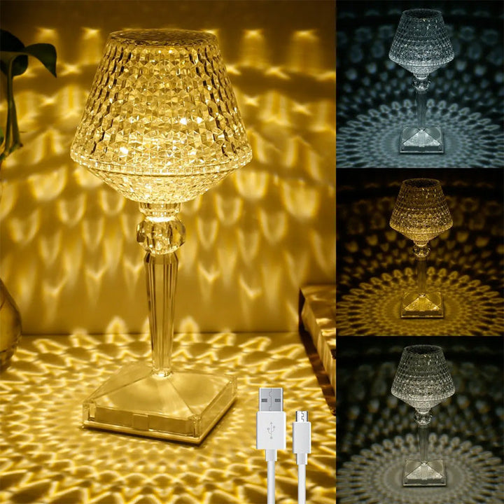 Crystal table lamp | Stornfield