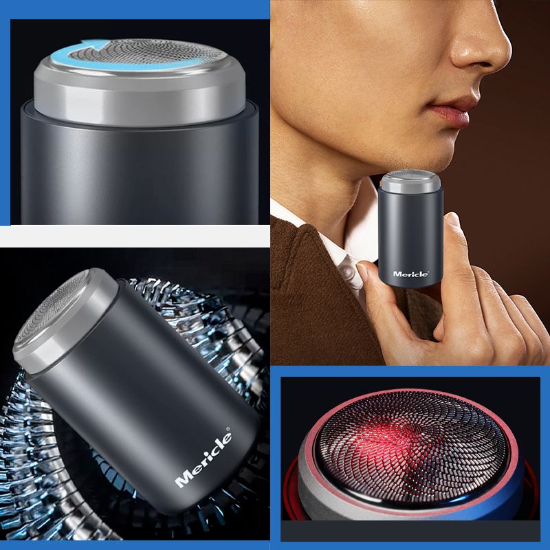 Compact, washable electric shaver