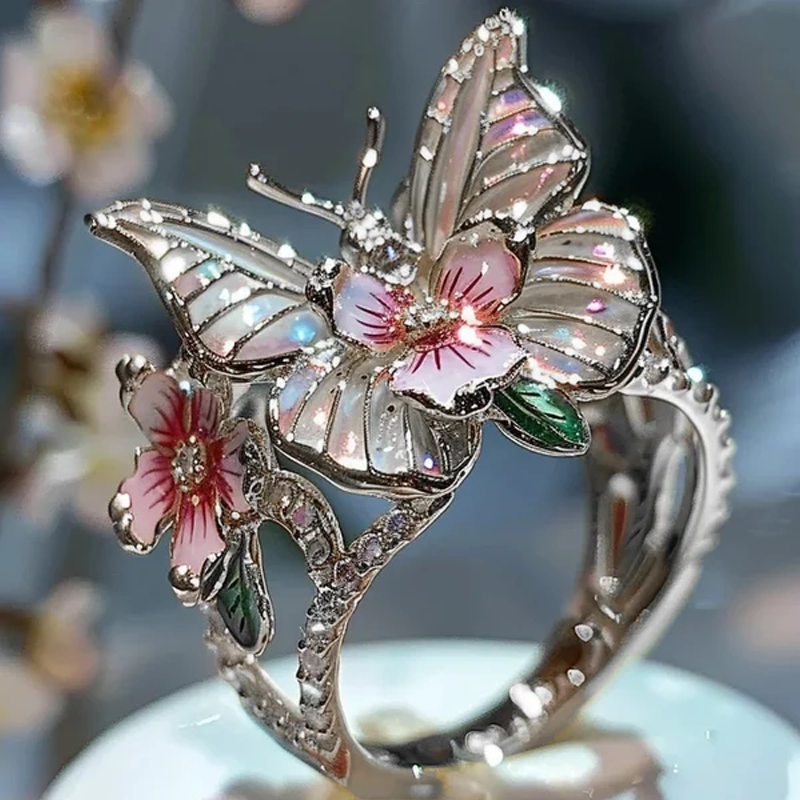 Butterfly flower ring | Stornfield