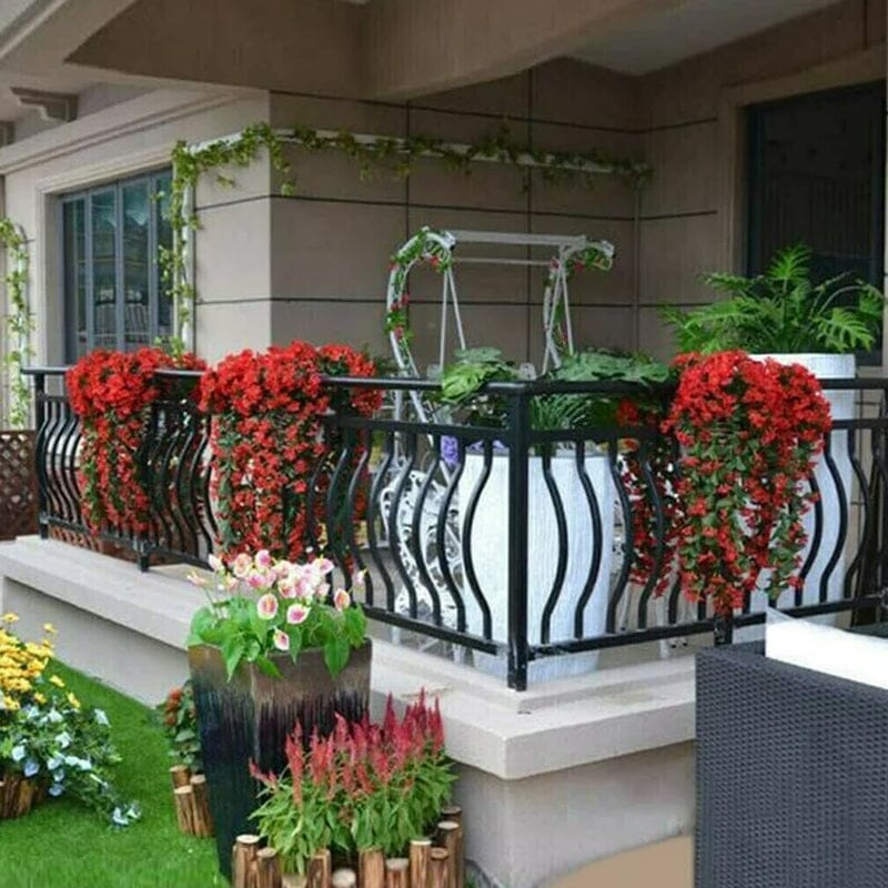 Vivid Artificial Hanging Orchid Bunch | Stornfield