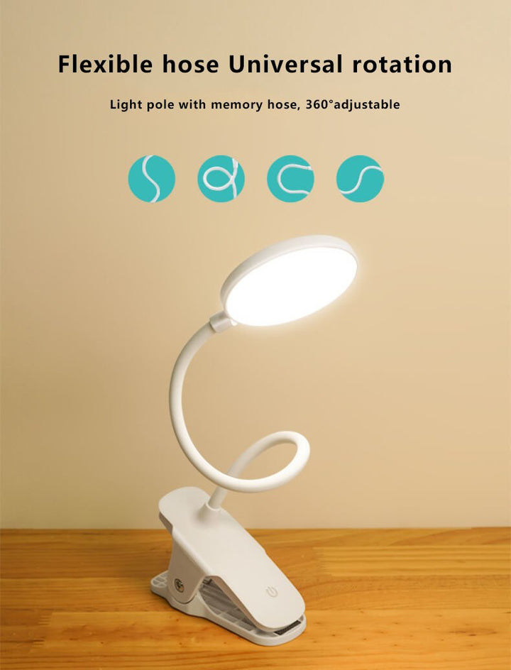 Stornfield | Simple LED Clip Desk Lamp rechargeable Eye Protection Night Light
