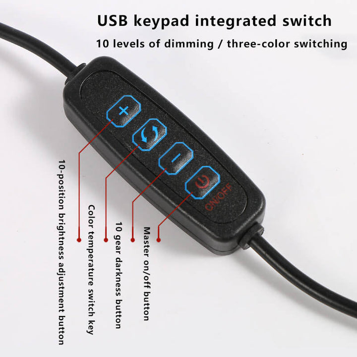 Stornfield | LED Eye-Protection Clip-On USB Reading Light with Long Foldable Arm