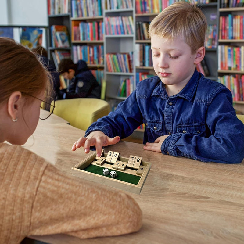 Shut The Box Game - Fun Table Math Game for Adults and Kids | Stornfield
