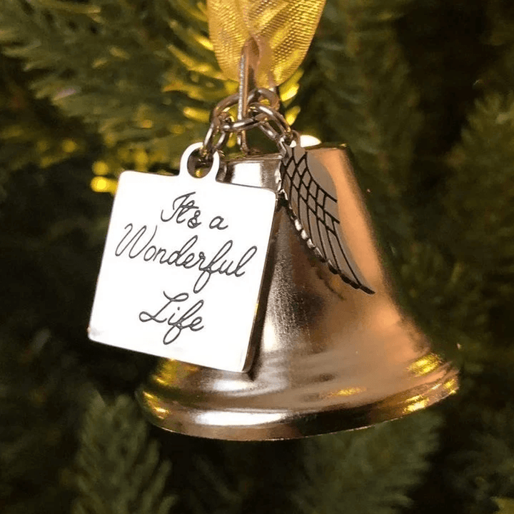 Stornfield | 🎄Christmas Ornaments in Memory of Trees Angel Wings Bell Hanging Decorations