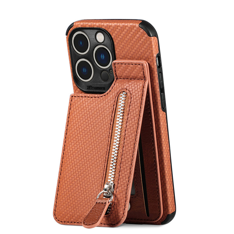 Magnetic zipper wallet case with credit card holder | Stornfield