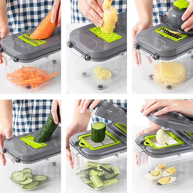 Vegetable Chopper Colander Basket Cutter Stornfield