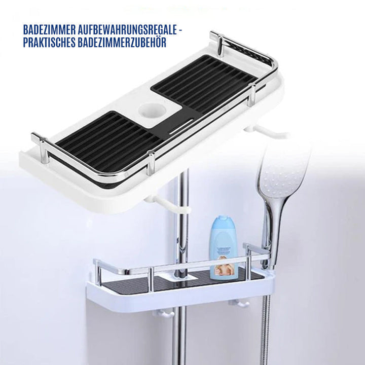 Shower rod storage shelf | Stornfield