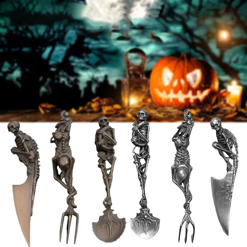 Halloween Gift Skeletal Cutlery Sets | Stornfield