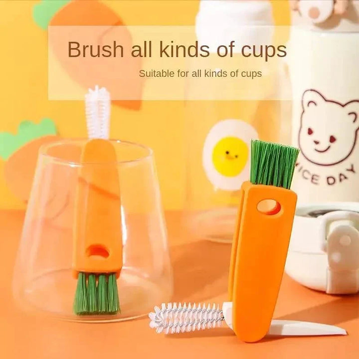 3-in-1 Bottle Lid Rubber Ring Groove Gap Cleaning Brush, Multi-Functional Bottle Gap Cleaner Stornfield