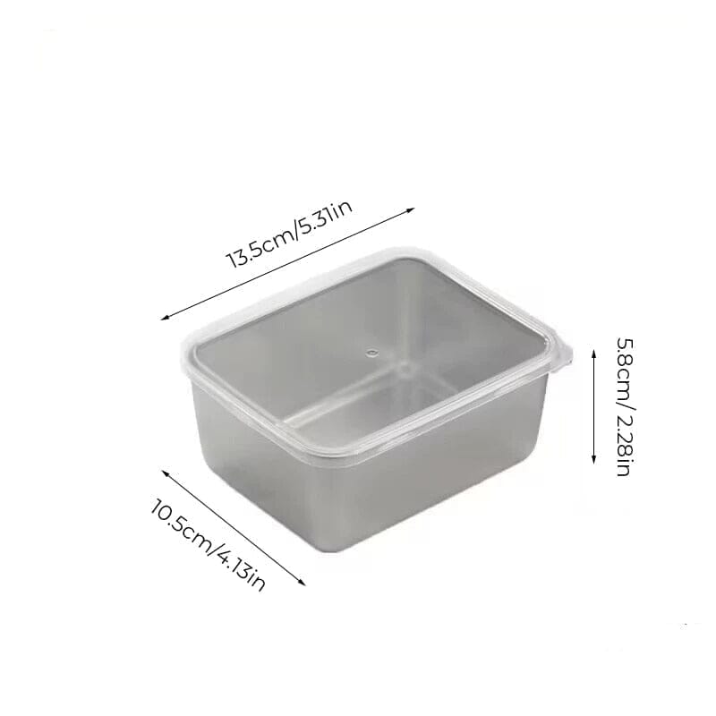 Stainless Steel Square Plate (With Lid) | Stornfield
