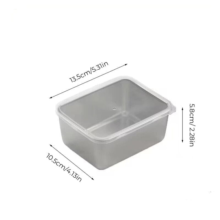 Stainless Steel Square Plate (With Lid) | Stornfield