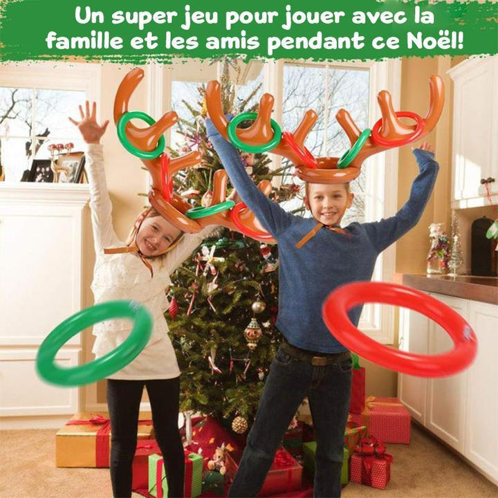 Christmas Reindeer Wooden Ring Toss Game | Stornfield
