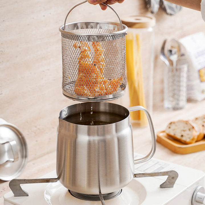 2-in-1 304 Stainless Steel Multifunctional Oil Strainer Pot | Stornfield