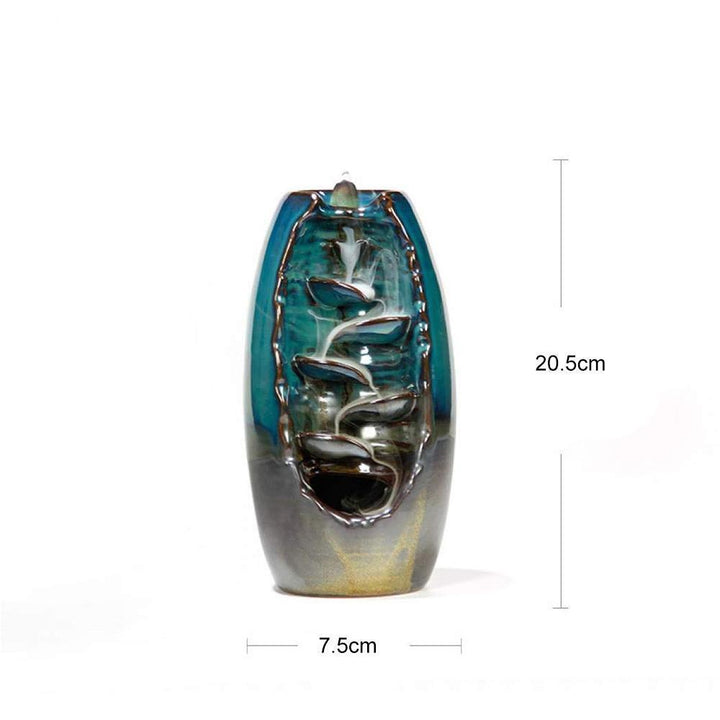 Stornfield | ZenFlow - Handcrafted Incense Holder with Mesmerizing Waterfall Smoke Effect
