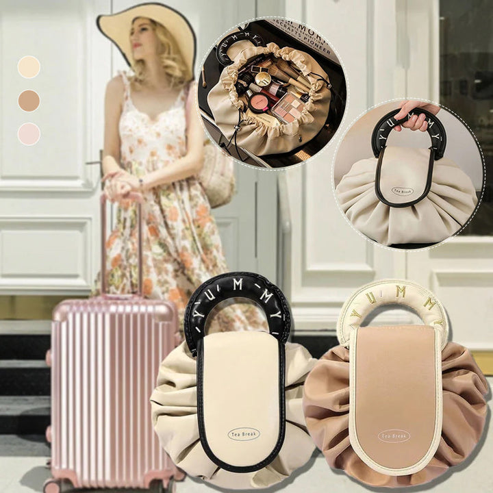 Drawstring handbag for makeup | Stornfield
