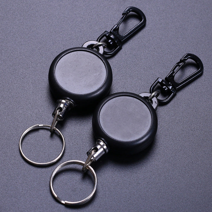 Keychain with retractable wire rope (3 pieces) | Stornfield