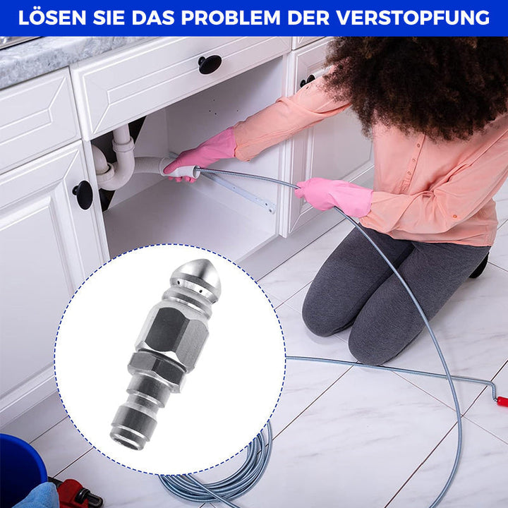 High pressure nozzle made of stainless steel for unclogging wastewater pipes | Stornfield