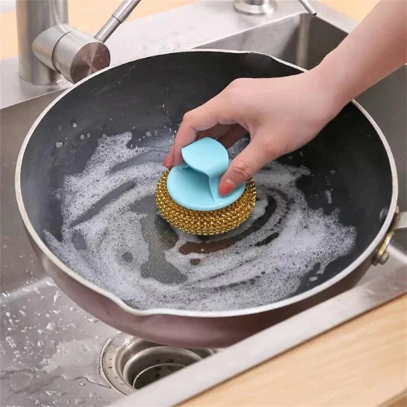 2 Pcs Wire Ball Dish Cleaning Brush Stornfield
