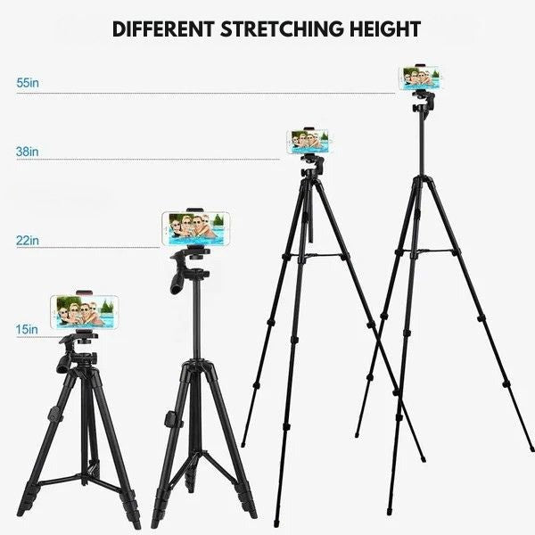 Stornfield | Extendable Phone Tripod with Bluetooth Remote - Versatile Selfie Stick & Stand
