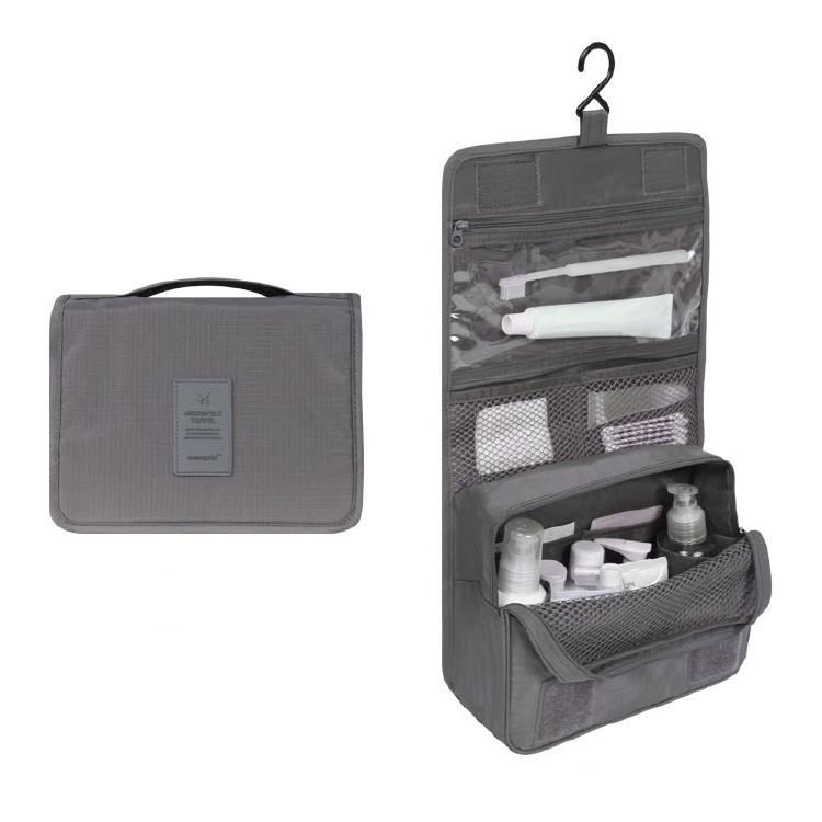 TravelEase – Water-repellent cosmetic bag with hooks and compartments | Travel toiletry bag | Stornfield