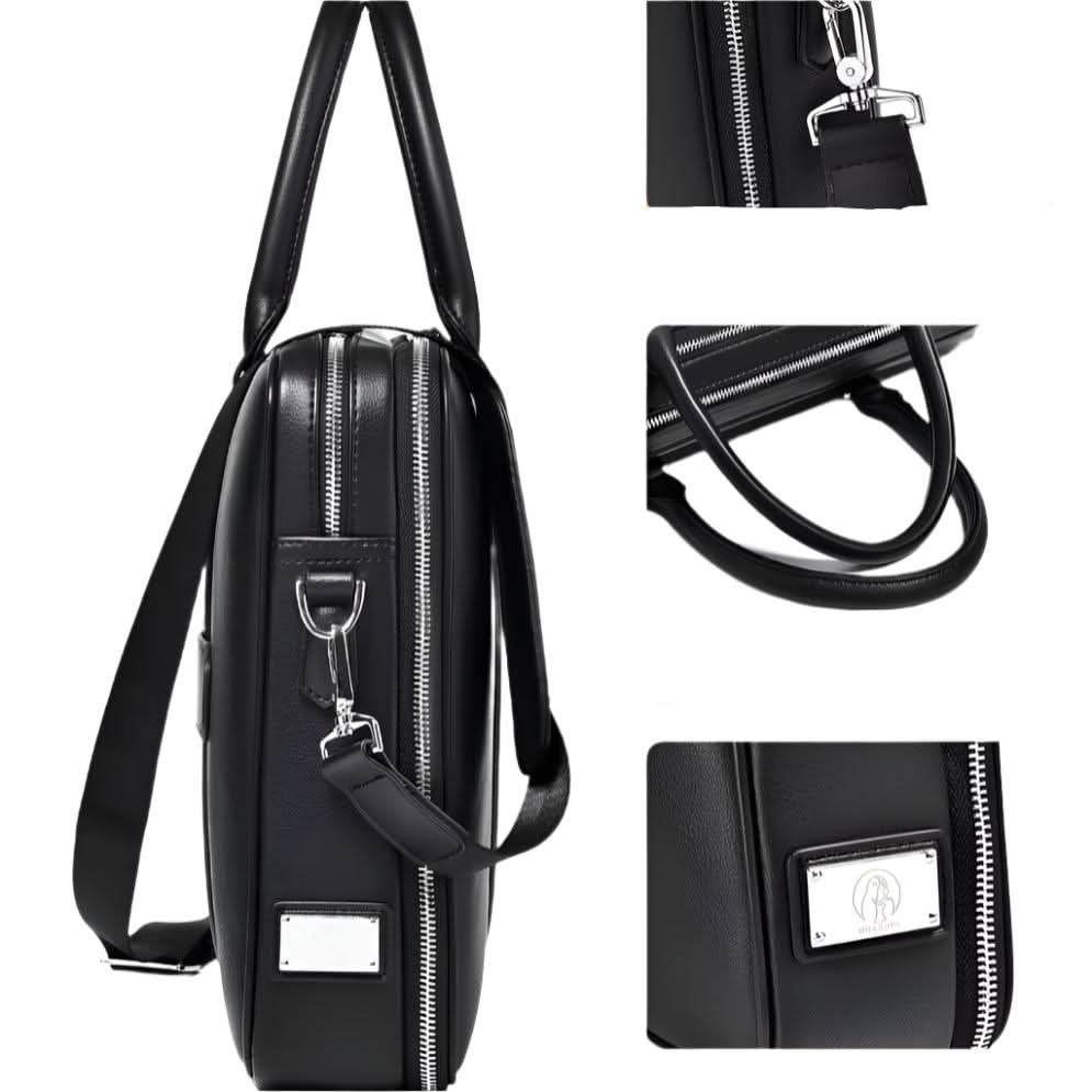Stornfield | Manhattan Leather Business Laptop Briefcase Crossbody Handbag