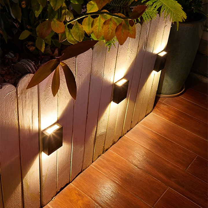 Solar-powered LED outdoor wall light for energy efficiency | Stornfield