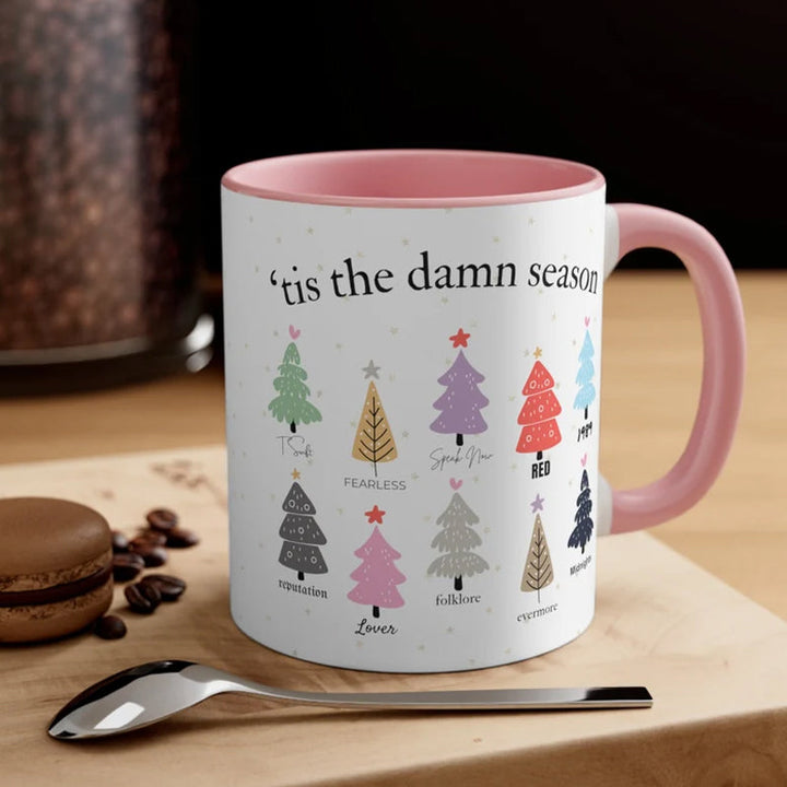 Tis The Damn Season Christmas Mug - Christmas Tree Music Albums | Stornfield