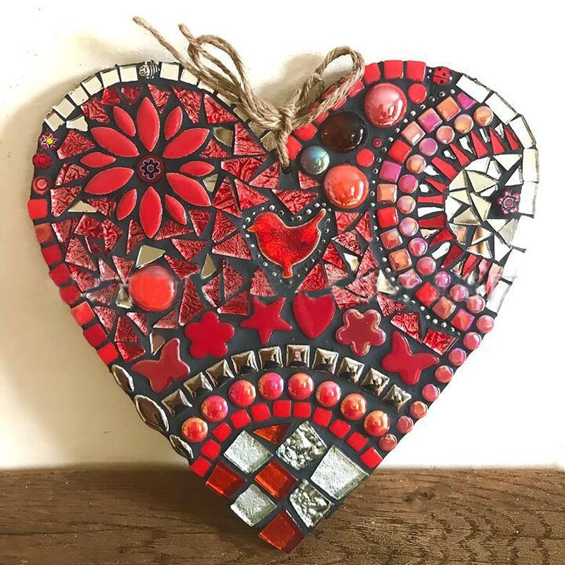Stornfield | Large Mosaic Heart Garden Decoration