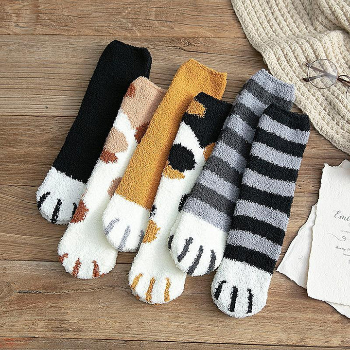 Stornfield | Fluffy Fuzzy Cat Claw Socks