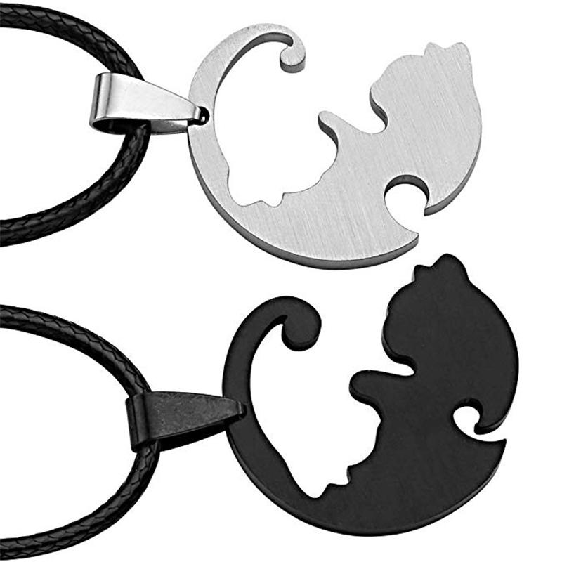 Yin ＆ Yang Cat Design Necklace | Stornfield