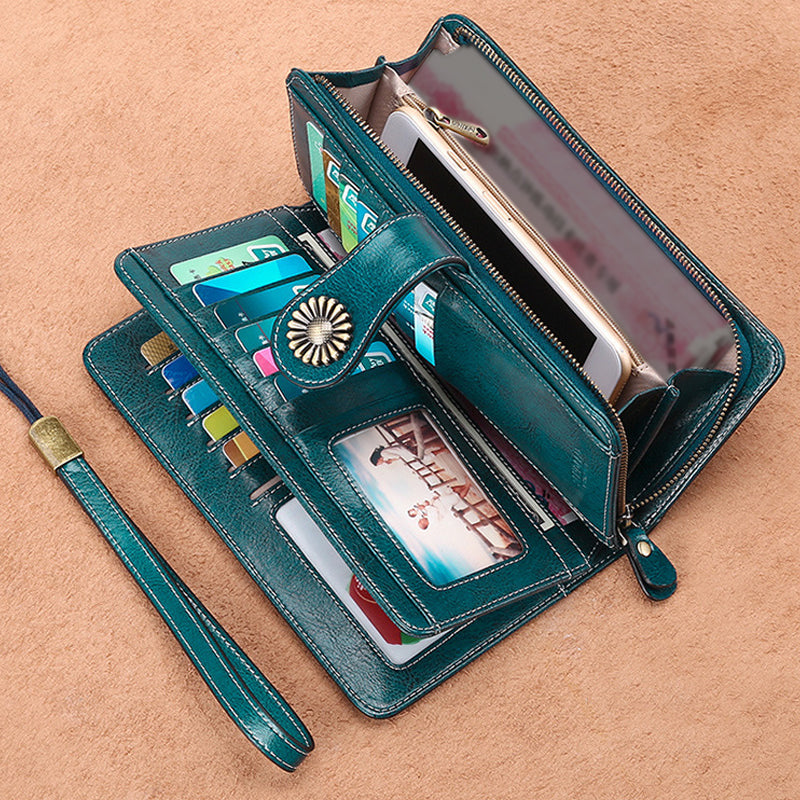 Retro long wallet with large capacity | Stornfield