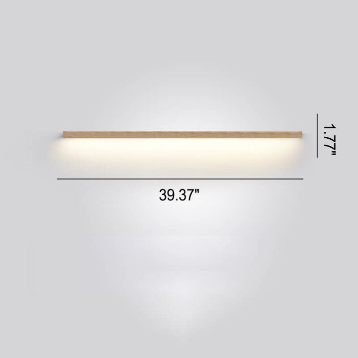 Stornfield | ZenBeam Japanese LED Wall Sconce | Solid Wood Design | Modern Accent Lighting