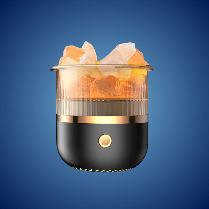 SereniGlow Crystal Salt Humidifier | USB Aroma Diffuser – Night Light & Air Purifier – For Relaxation, Stress Relief & Improved Air Quality Stornfield