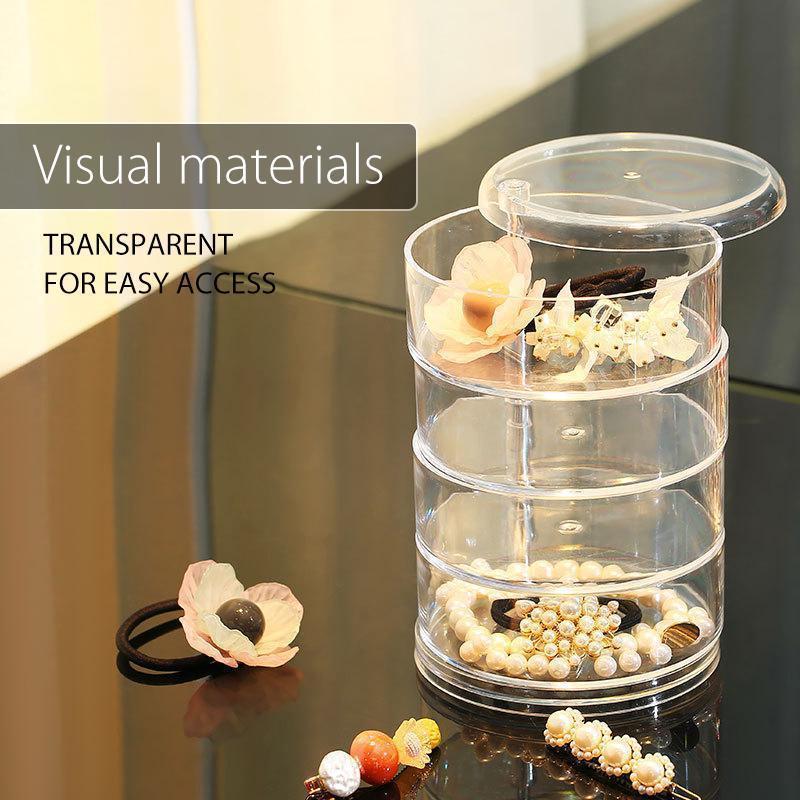 Transparent rotating storage box | Stornfield
