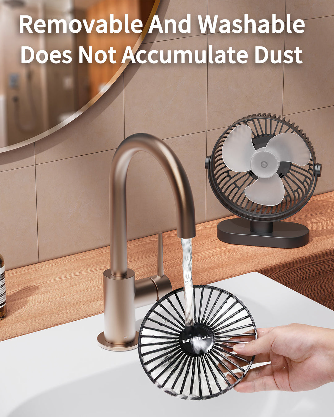 6.5 Inch USB Small Desk Fan for Home Office Car Outdoor Travel | Stornfield