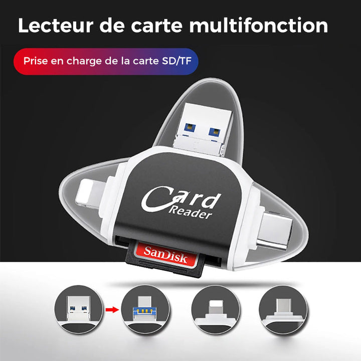 Stornfield Universal 4-in-1 TF SD Card Reader