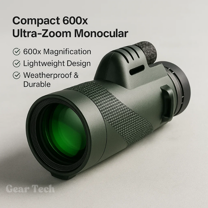 Stornfield | Compact 600x Ultra-Zoom Monocular | HD Lens, Lightweight & Perfect for Hiking, Birdwatching, and Sports Events