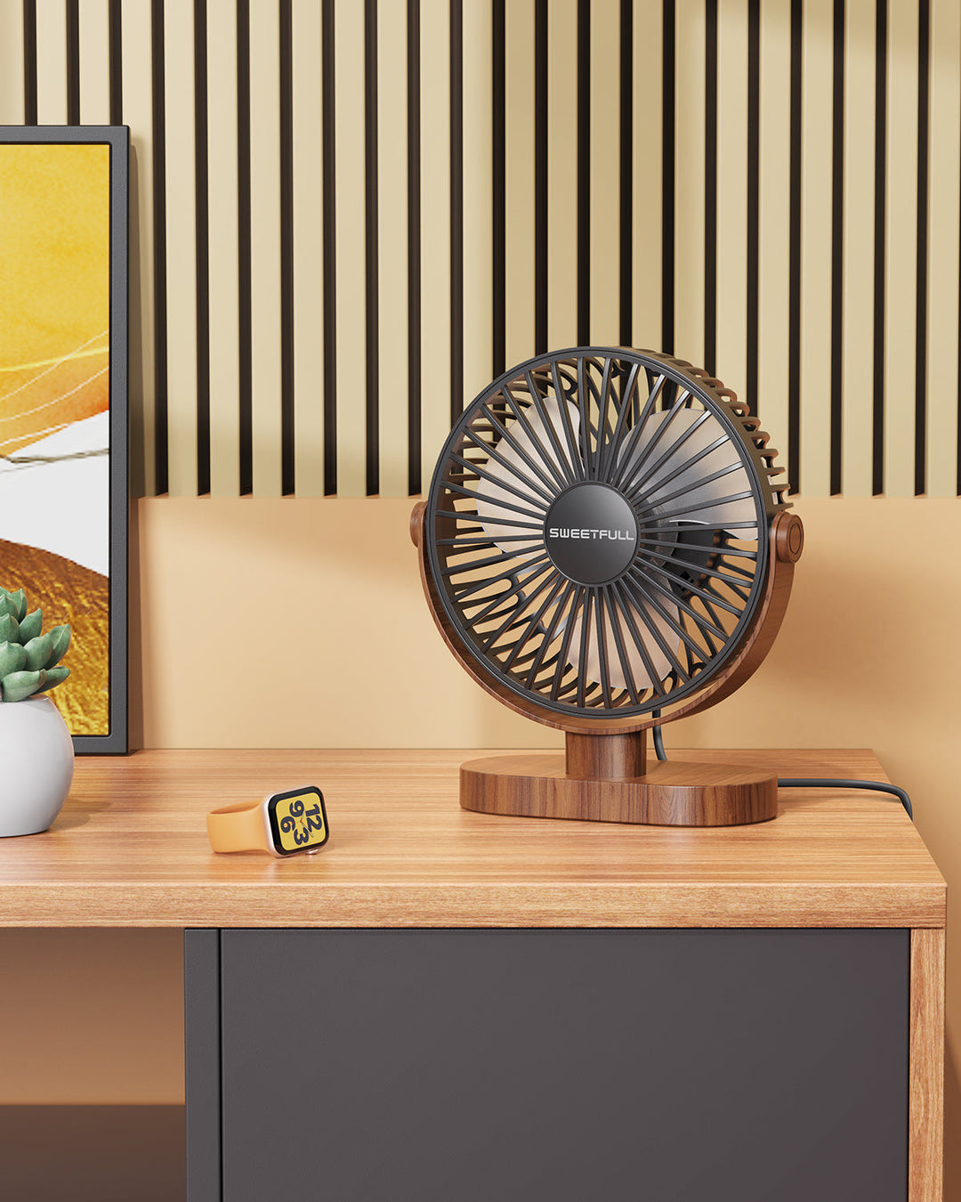 6.5 Inch USB Small Desk Fan for Home Office Car Outdoor Travel | Stornfield