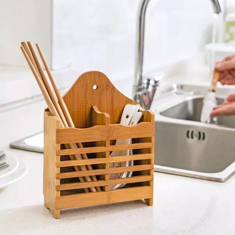 Stornfield Wooden Cutlery Holder
