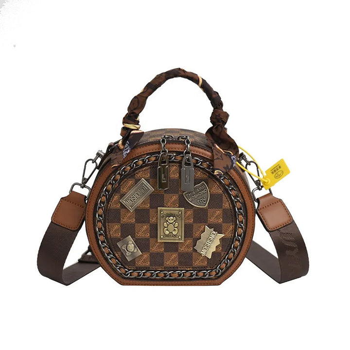 Fashionable Retro Bear Badge Shoulder Bag | Stornfield