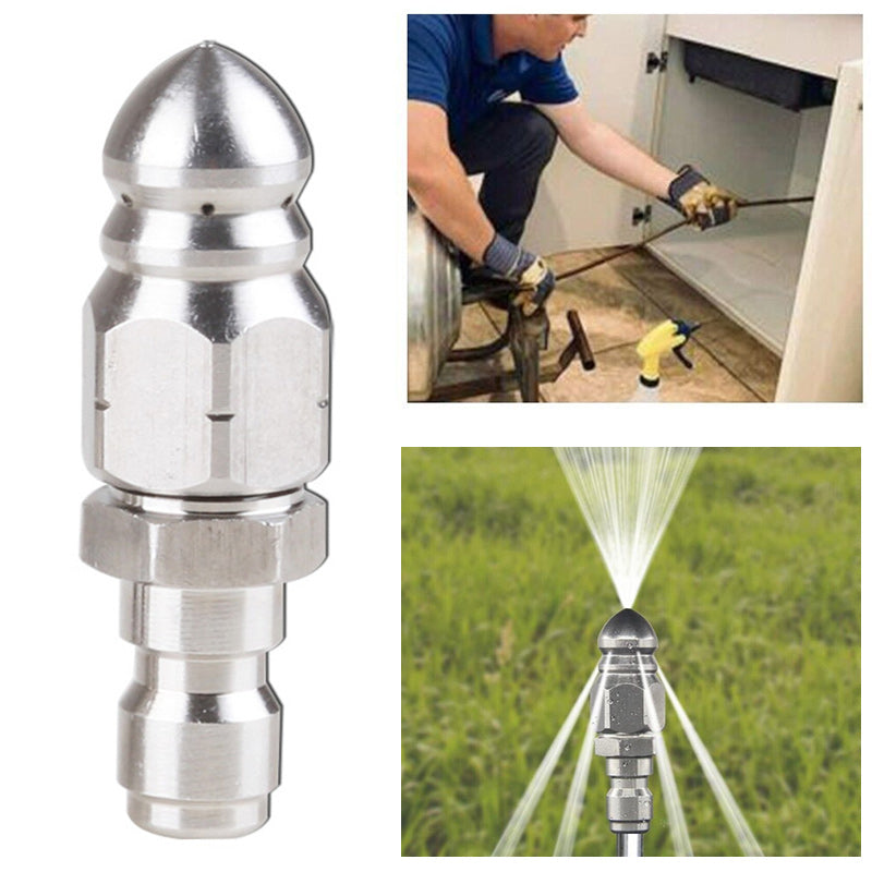High pressure nozzle made of stainless steel for unclogging wastewater pipes | Stornfield